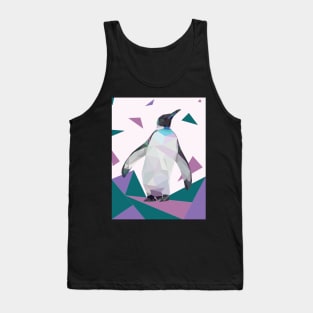 Purple Geo-Penguin Tank Top